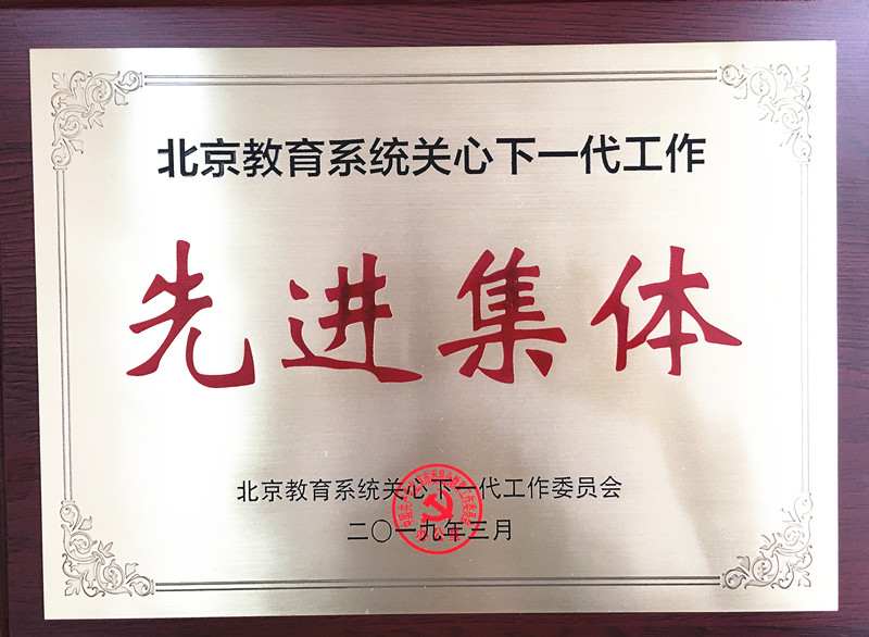 我校杜慧勋老师荣获北京教育系统关心下一代工作先进个人
